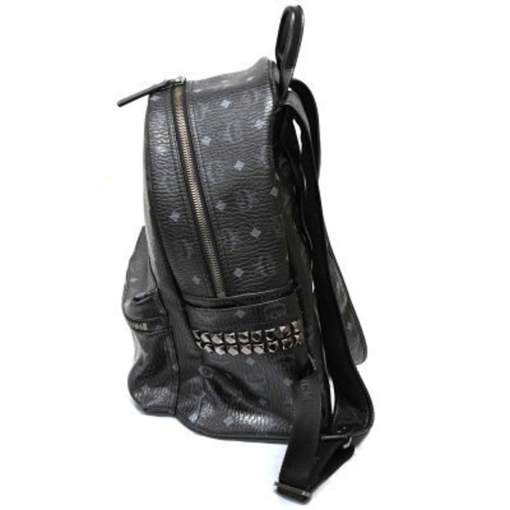 Mcm Backpack Black Leather Studs - image 4